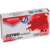 OFFICE products - staples 24/6, copper-plated, box of 1000 pieces