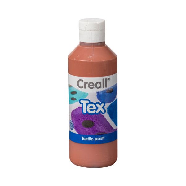 CREALL - Textilfarbe Creall Tex Brown 250ml | Flaschen Sie einen 250 Milliliter ab