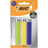 Bic - Maxi Feuersteinfeuerzeug, verschiedene Farben, Blister mit 3 Stück