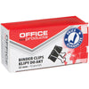OFFICE-Produkte - Foldback-Clip, schwarz, 32 mm, Karton à 12 Stück