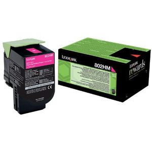 Lexmark - Return Program toner 802, 3,000 pages, OEM 80C2HM0, magenta