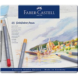 Faber Castell - Crayon Crayon Faber -Cassell GF Aquarel 48st Assorti | Définir une pièce de 48