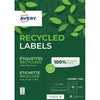 Avery – Etikett LR7162–100, 99,1 x 33,9 mm, recycelt, weiß, 1600 Etiketten