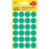 Avery Zweckform -  Etiket avery 3006 rond 18mm groen 96st