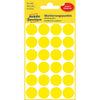 Avery Zweckform -  Etiket avery 3007 rond 18mm geel 96st