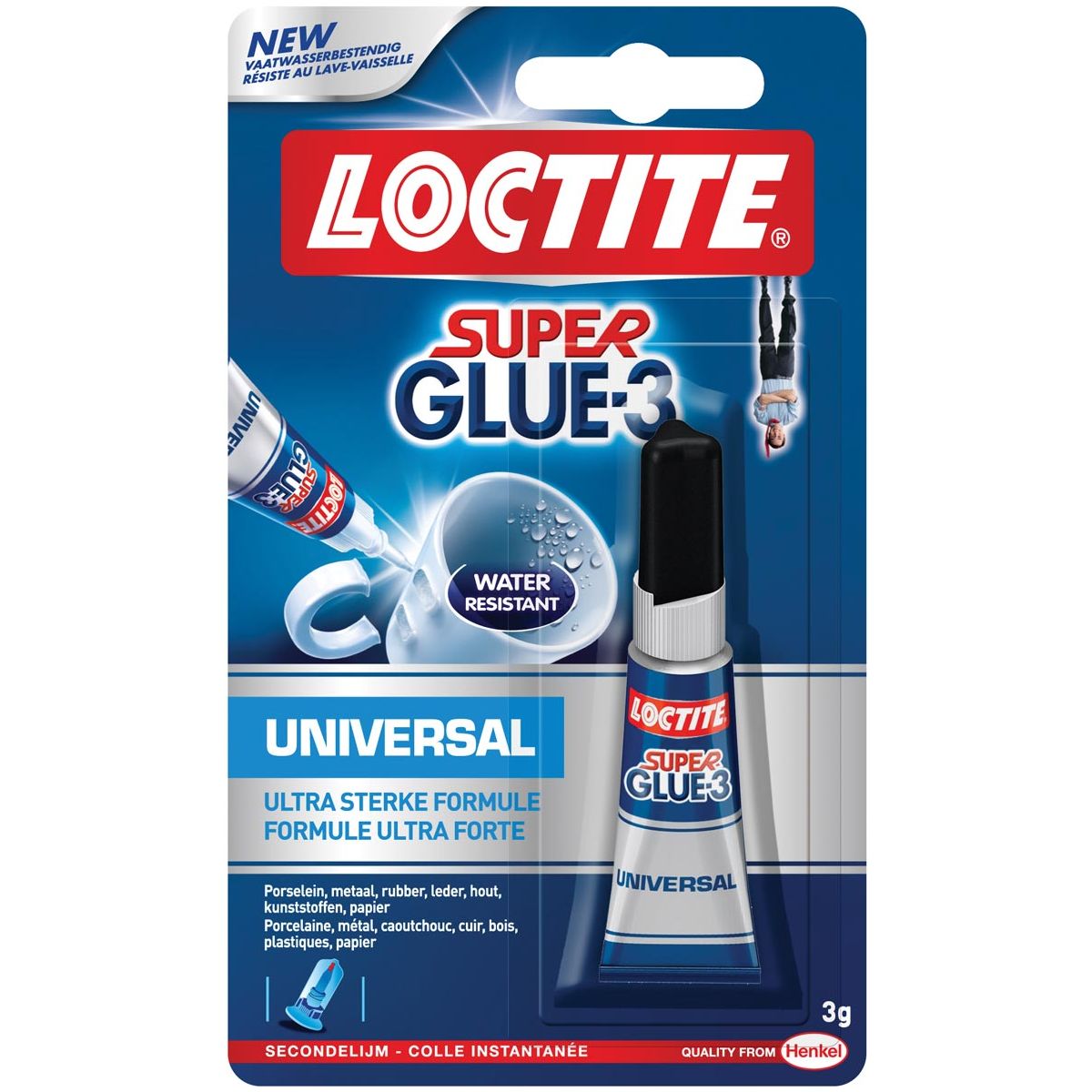 Loctite - secondelijm Super Glue Universal, op blister