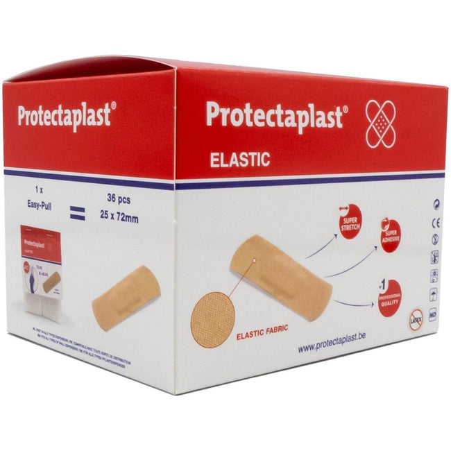 Protectaplast - Proteclast Tear Wear Elastic Easy-Pull, ft 25 x 72 mm, 5 x 36 stuks