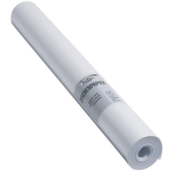 Folia - drawing paper, 80 g, ft 50 cm x 25 m, wood-free paper, on roll