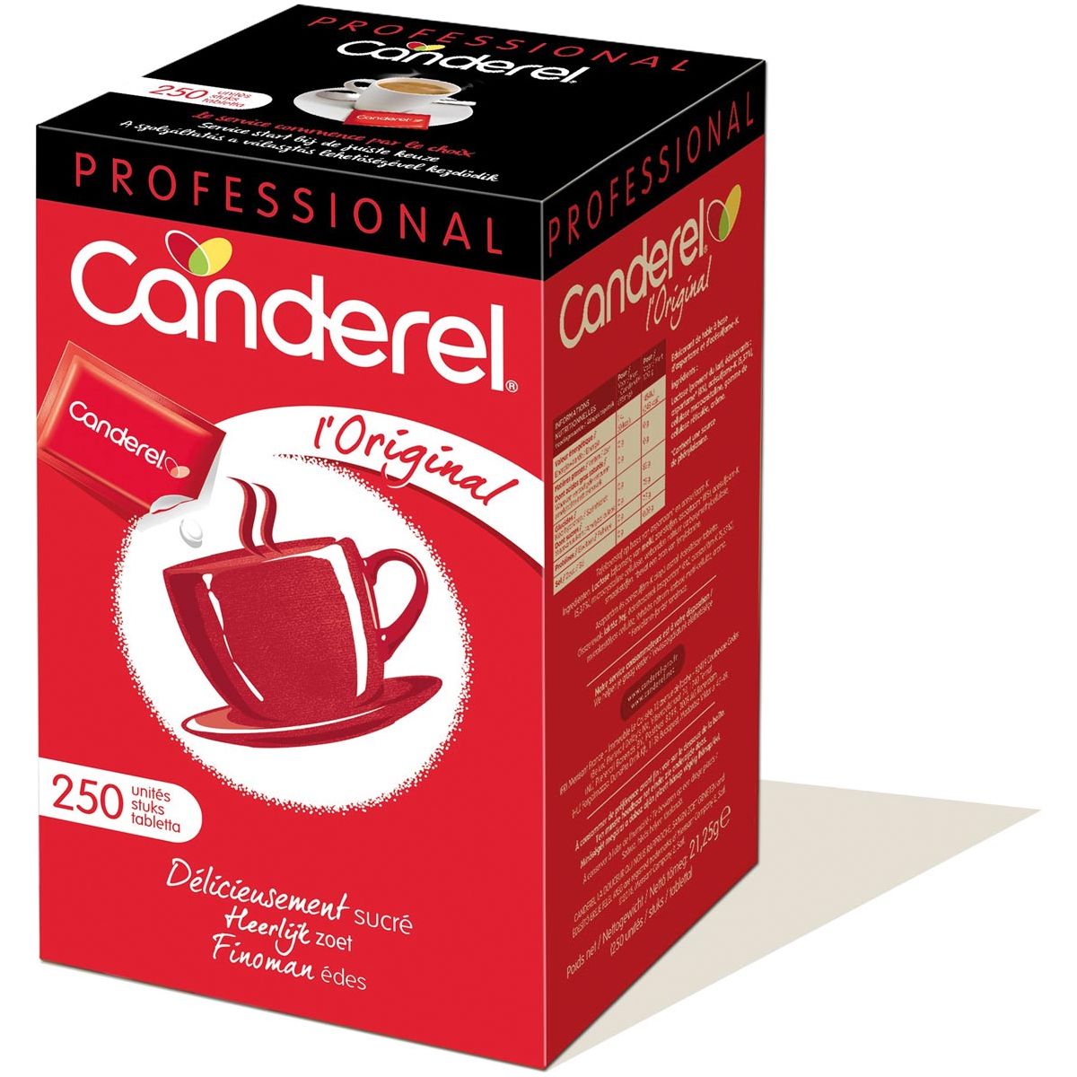 Canderel - comprimés de sucre 85 g, boîte de 250 pièces