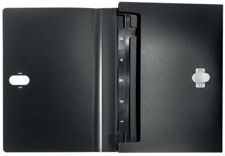 Leitz - Projektmappe Recycle A4 5-Fächer PP schwarz