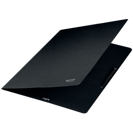 Leitz - Cartella portariciclaggio elasto senza alette, in cartone, formato A4, nera
