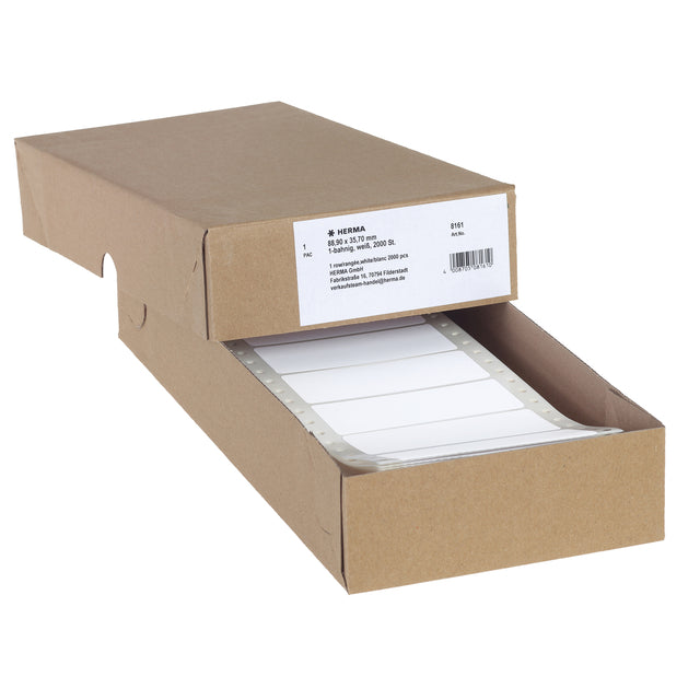 Herma - Herma 8161 Label 88.9x35.7mm 1 -Lanish White 2000st | Box A 2000 Label