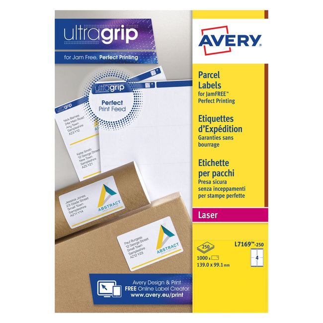 Avery - Label L7169-250 99.1x139mm white 1000 labels