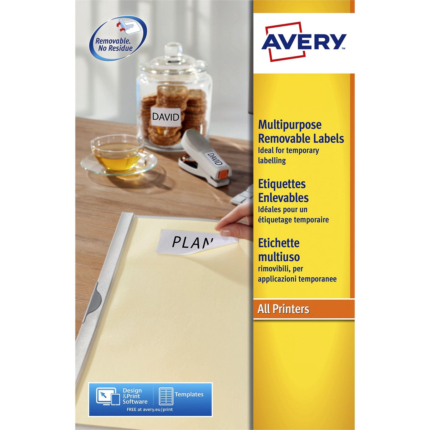Avery - Label L6025REV-25 63,5x46,6mm bianco 450 etichette