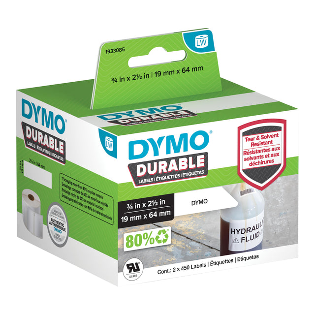 Dymo - Etiket 1933085 labelwriter 19x64mm 900 stuks