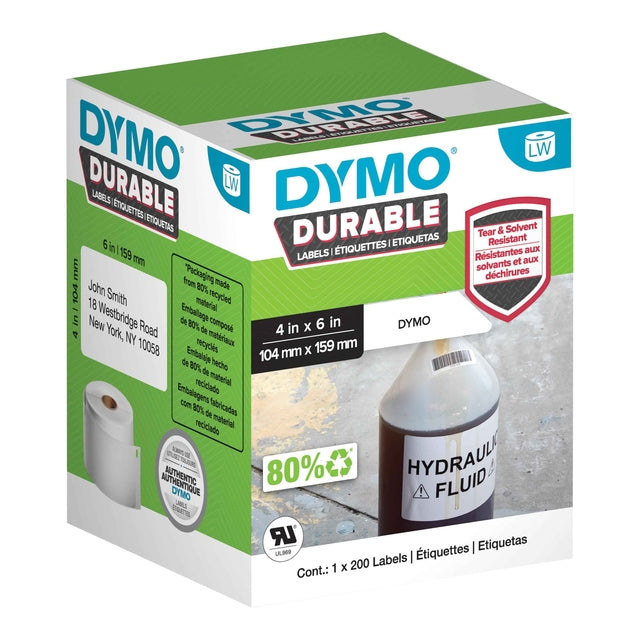 Dymo - Etiket 1933086 labelwriter 104x159mm 200 stuks