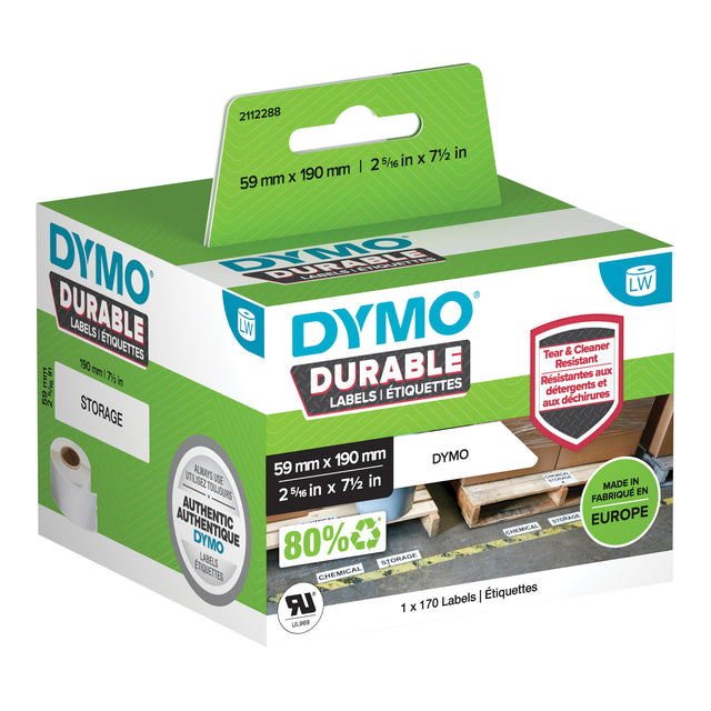 Dymo - Etiket 1933087 labelwriter 59x190mm 170 stuks