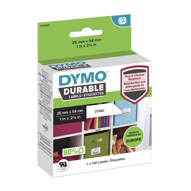 Dymo -  Etiket  labelwriter industrieel 25x54 wit