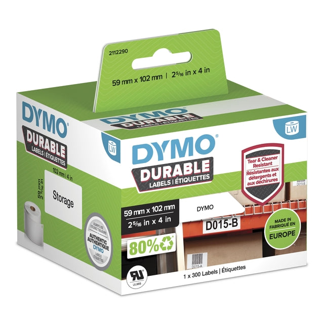 Dymo - Label LabelWriter industrial 59x102mm 1 Rolle à 300 Stück weiß
