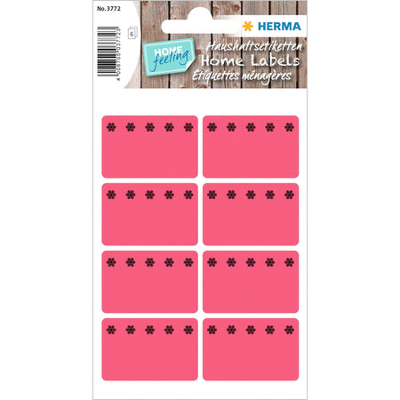 HERMA - Etikett 3772 26x40mm Gefrierschrank rot 48 Stück