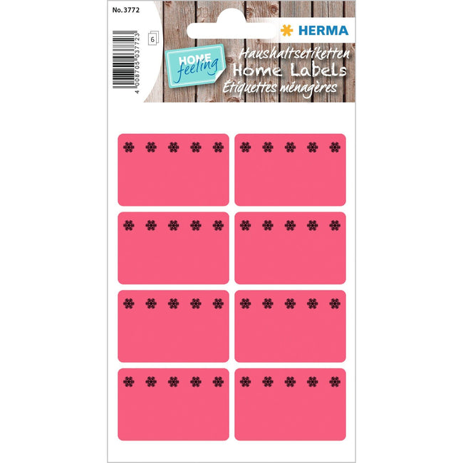 HERMA -  Etiket  3772 26x40mm diepvries rood 48st