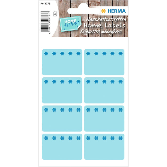 HERMA - Label 3773 26x40mm freezer blue 48 pieces