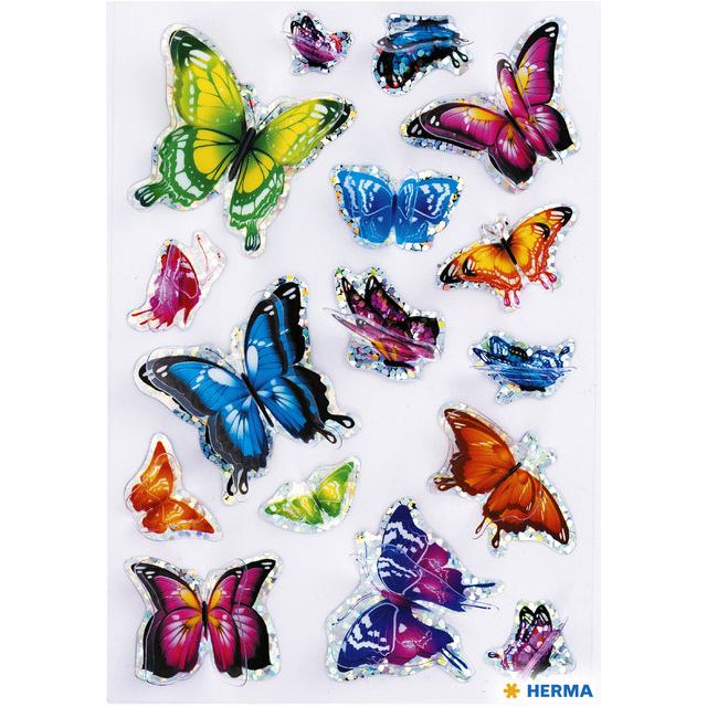 Herma - Herma 15515 Butterfly 3d Effet de l'aile | Blister une feuille de 1