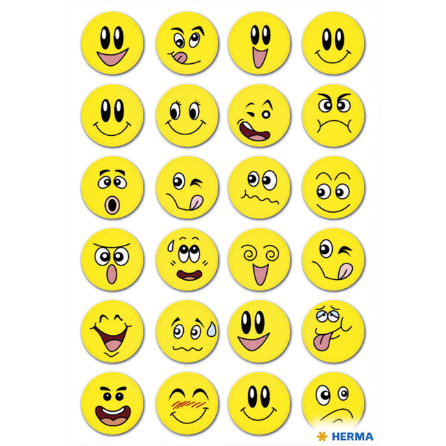 HERMA -  Etiket 3657 smiley met wiebeleffect