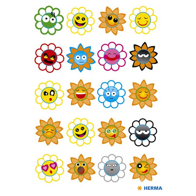 Herma - Herma 3668 Crazy Suns Puffy | Blister une feuille 1 | 10 morceaux