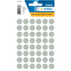 HERMA - Label 1858 round 13mm gray 240 labels | 10 pieces