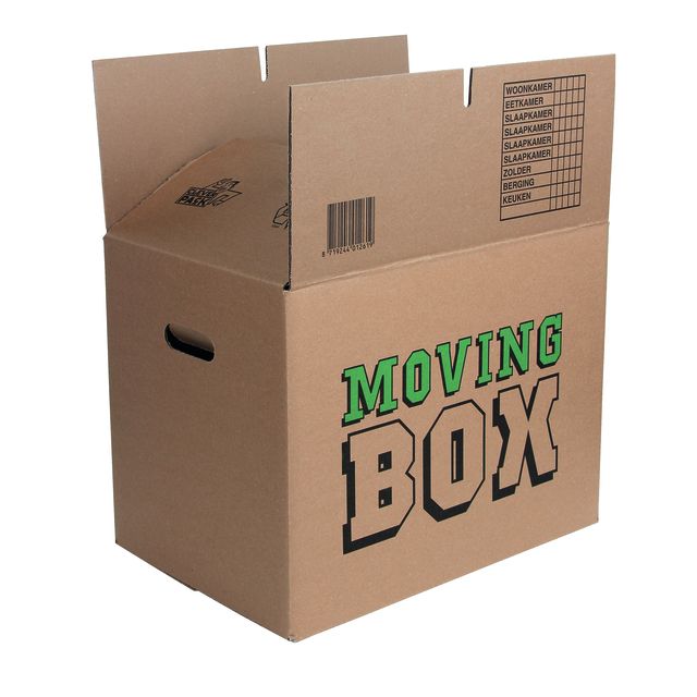 Cleverpack - Moving box printed 480x320x360mm pack of 5 pieces