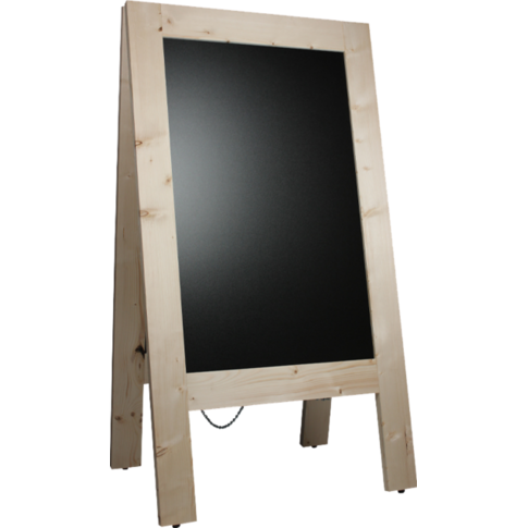 Klika - Krijtstoepbord | hout | 70x135cm | blanco | 1 stuks