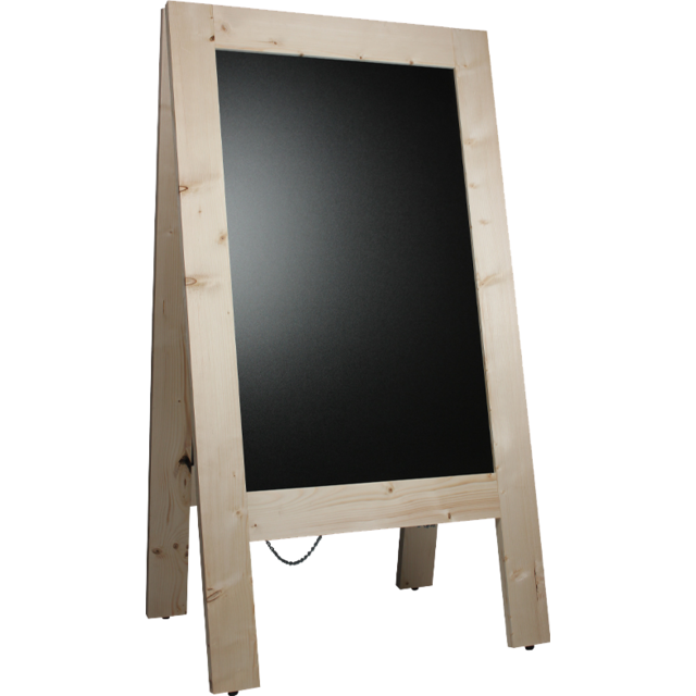 Klika - Stubboard à la craie | Bois | 70x135cm | Blanco | 1 pièce