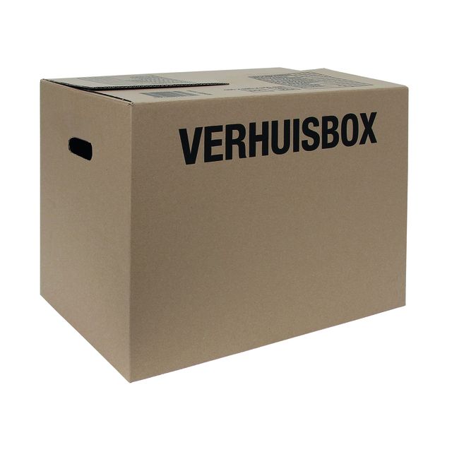 IEZZY -  Verhuisdoos  480x320x360 enkelgolf bruin 3mm