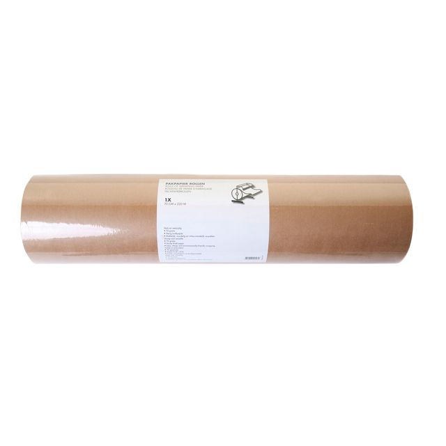IEZZY - Carta da regalo 70 grammi 70 cm x 220 m kraft marrone