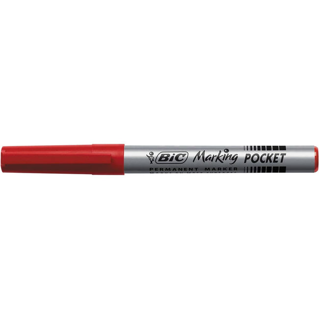 Bic - permanent marker ECOlutions, schrijfbreedte 1,1 mm, fijne punt, rood