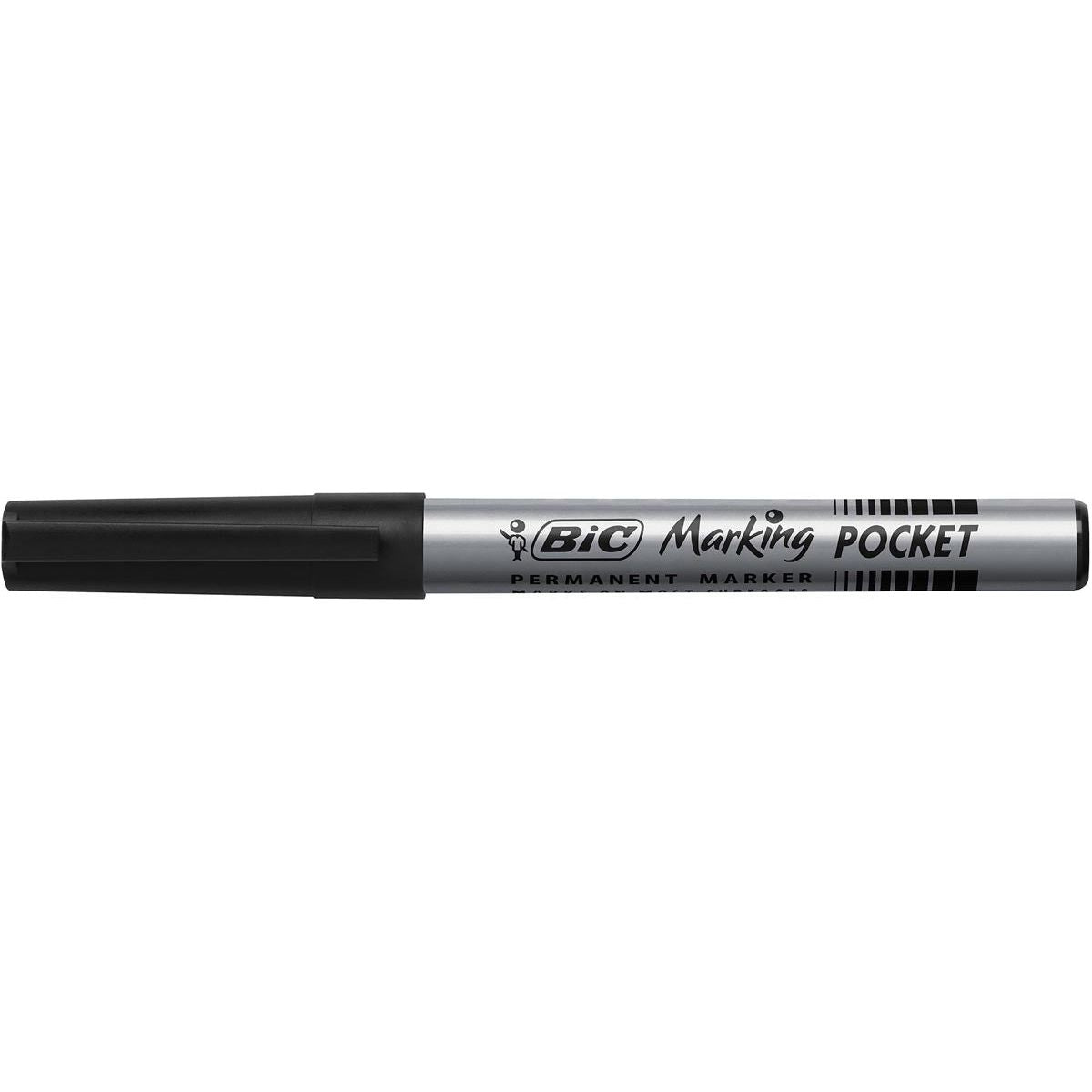 Bic - Permanent marker ECOlutions, schrijfbreedte 1,1 mm, fijne punt, zwart