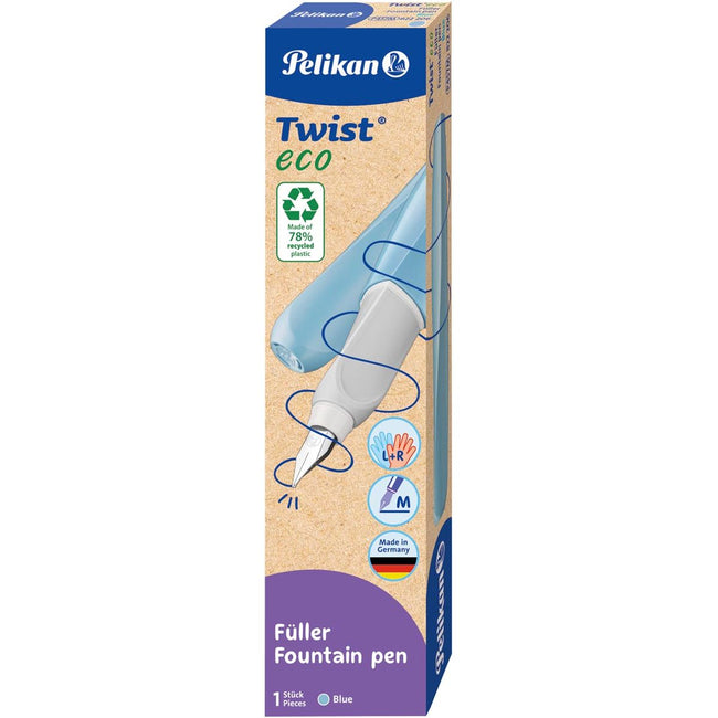 Pelikan - Twist vulpen Eco, met vulling, blauw