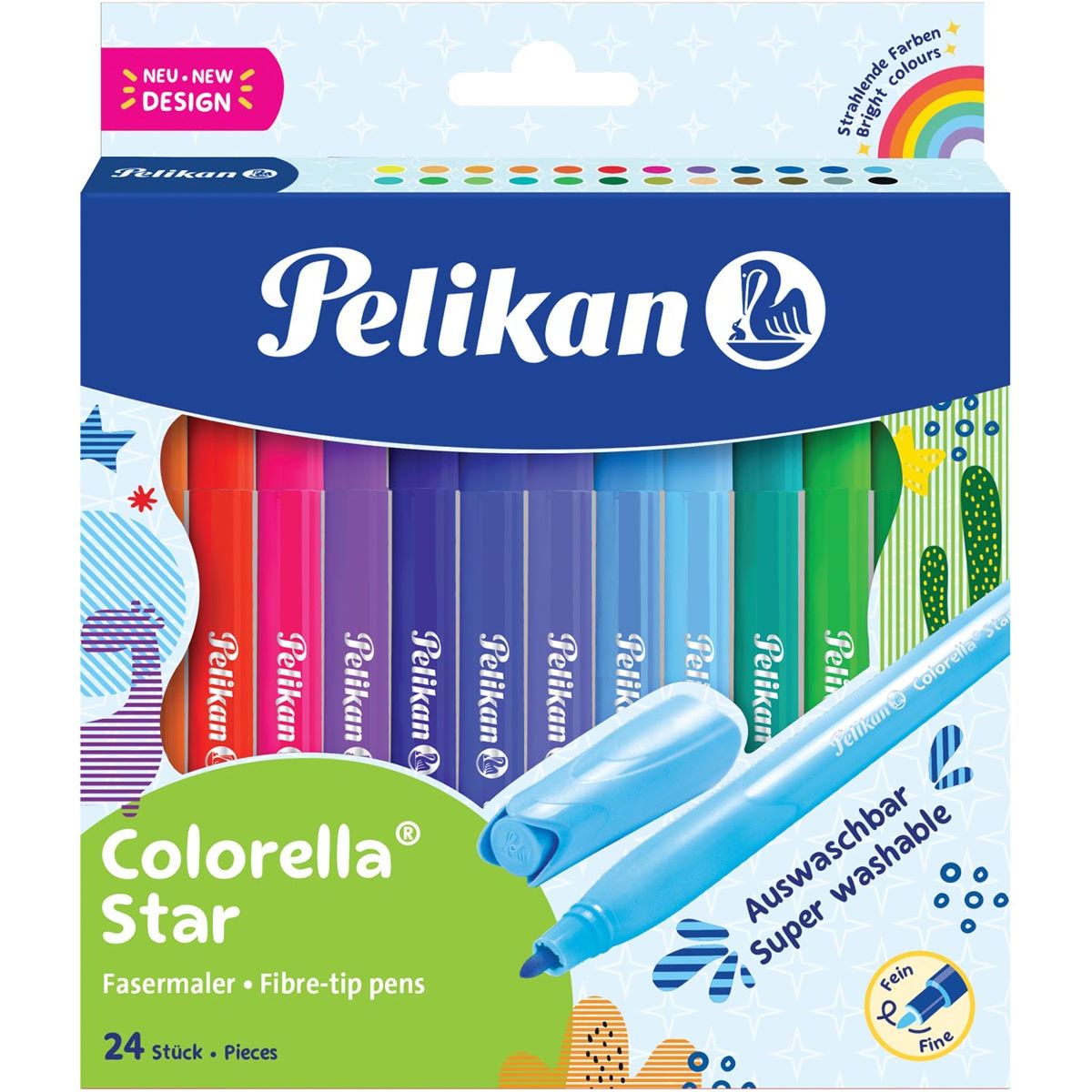 Pelikan - Collerella Felt -Tip Pen, 24 pièces Pouche