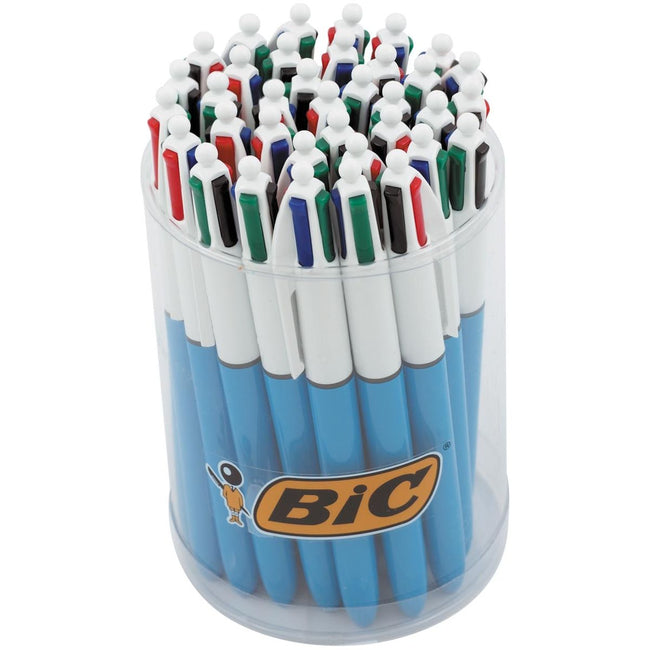 Bic - Colours Original 4-kleurenbalpen, medium, klassieke inktkleuren, tubo van 36 stuks