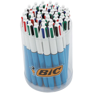 Bic - Colors Original 4-colour ballpoint pen, medium, classic ink colours, tube of 36 pieces