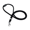 Durable - textile cord rPET, with carabiner, black, pack of 10 pieces