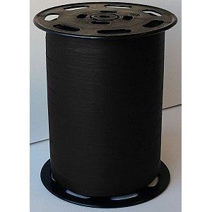 Curly Ribbon Paperlook 10mm x 250 Meter Farbe 23 Schwarz