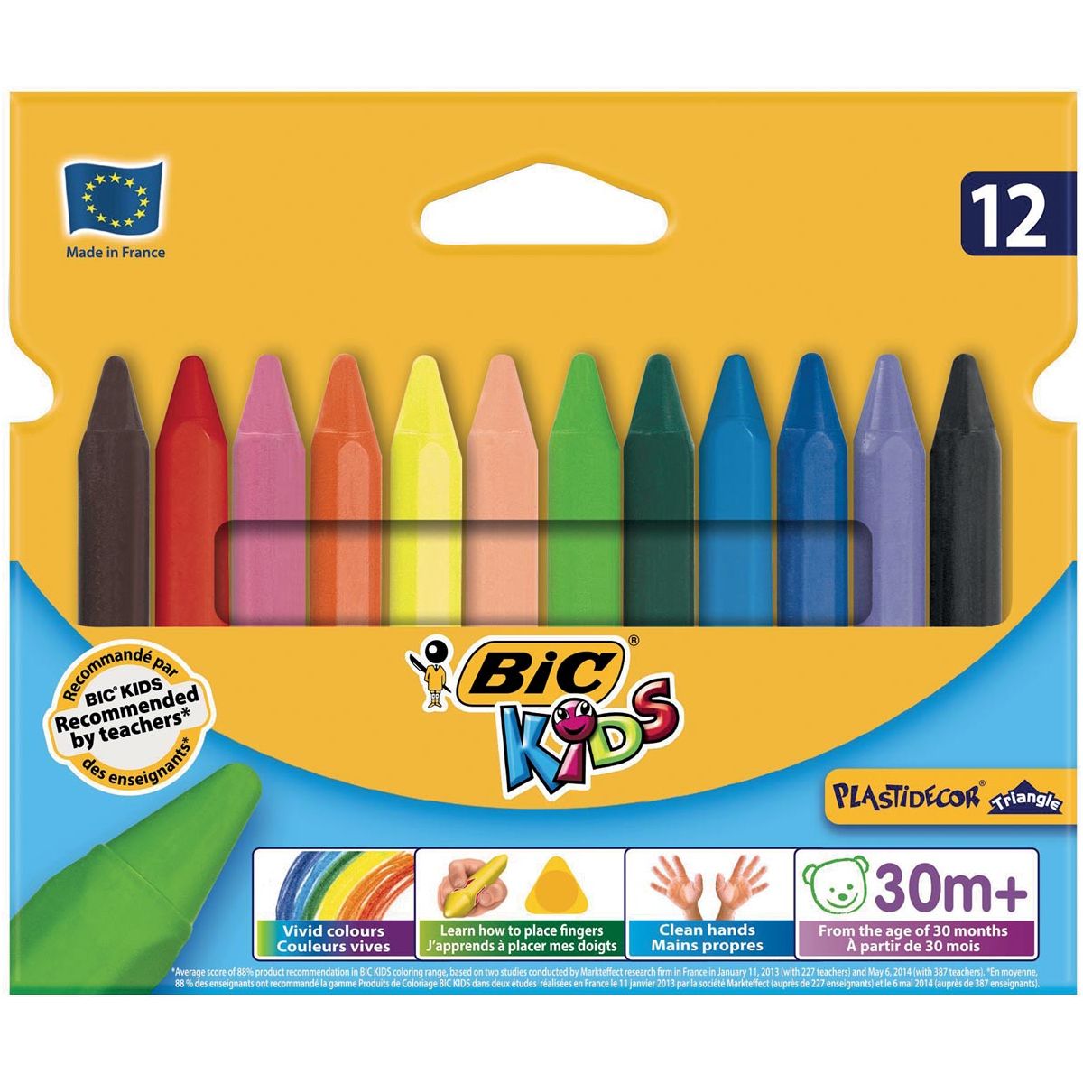 BIC Kids - Waskrace Plastidecor Dreieck 12 Teile