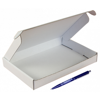 Klika - Scatola di spedizione con clip, ft 220 x 155 x 28 mm (A5)