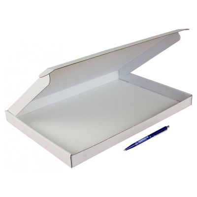 Klika - Briefkastenboxen 346 x 255 x 28 mm (Format A4+) weiß | 50 Stück