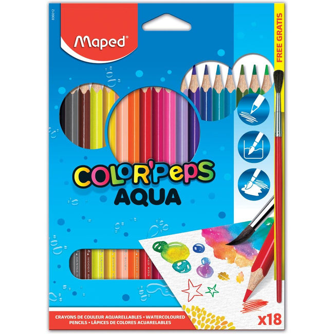 Maped - Aquarelpotlood Color'Peps Aqua 18 potloden