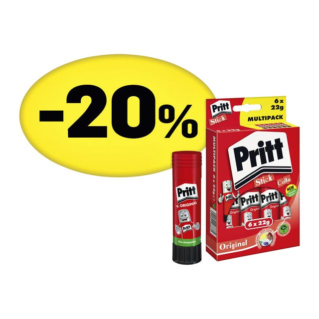 Pritt - Glue Marker PK212 22gr Promopack | Pak un 6 pièces | 12 pièces