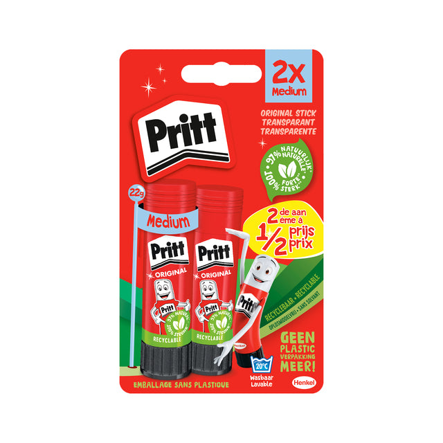 Pritt - Klebermarker 1565676 22gr | Blasen Sie ein 2 Stück | 12 Stücke