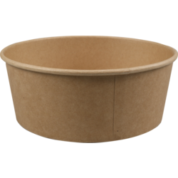 Contenants à salade (bol) carton rond 184x161x70mm mm 1200ml 50 pièces